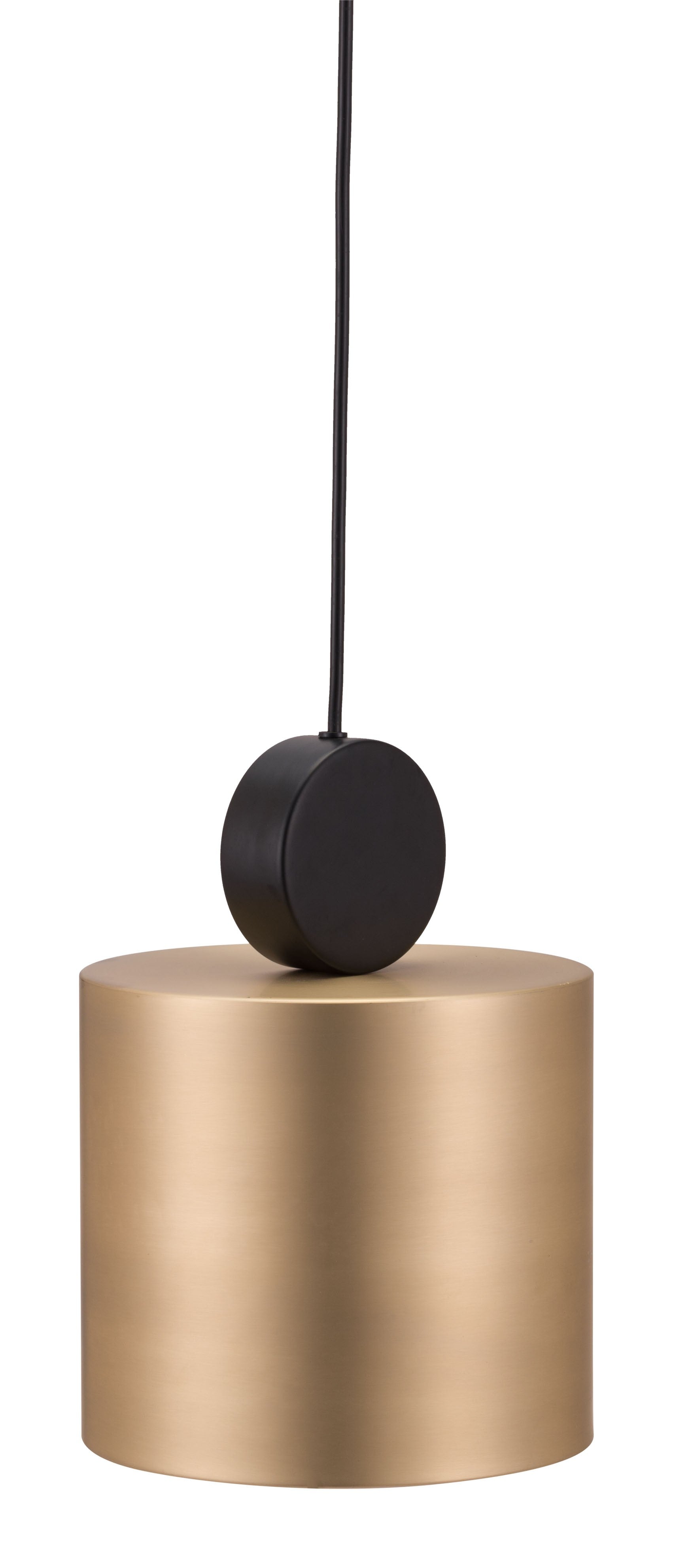 HomeRoots Can Deco Lamp in Gold Finish