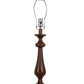 HomeRoots Candlestick Modern Table Lamp With Birds Empire Shade and Brown Finish