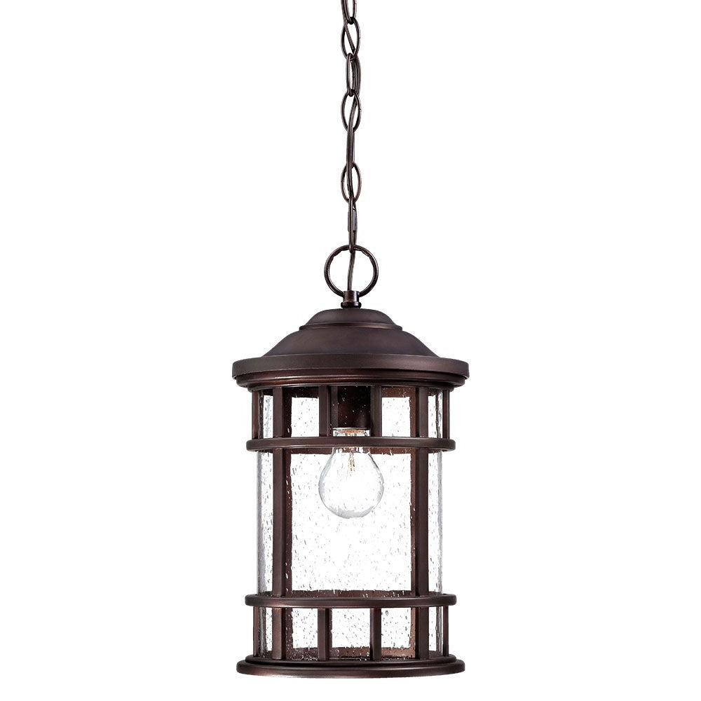 HomeRoots Canister Hanging Light in Antique Bronze Finish