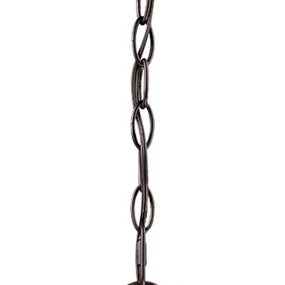 HomeRoots Canister Hanging Light in Antique Bronze Finish