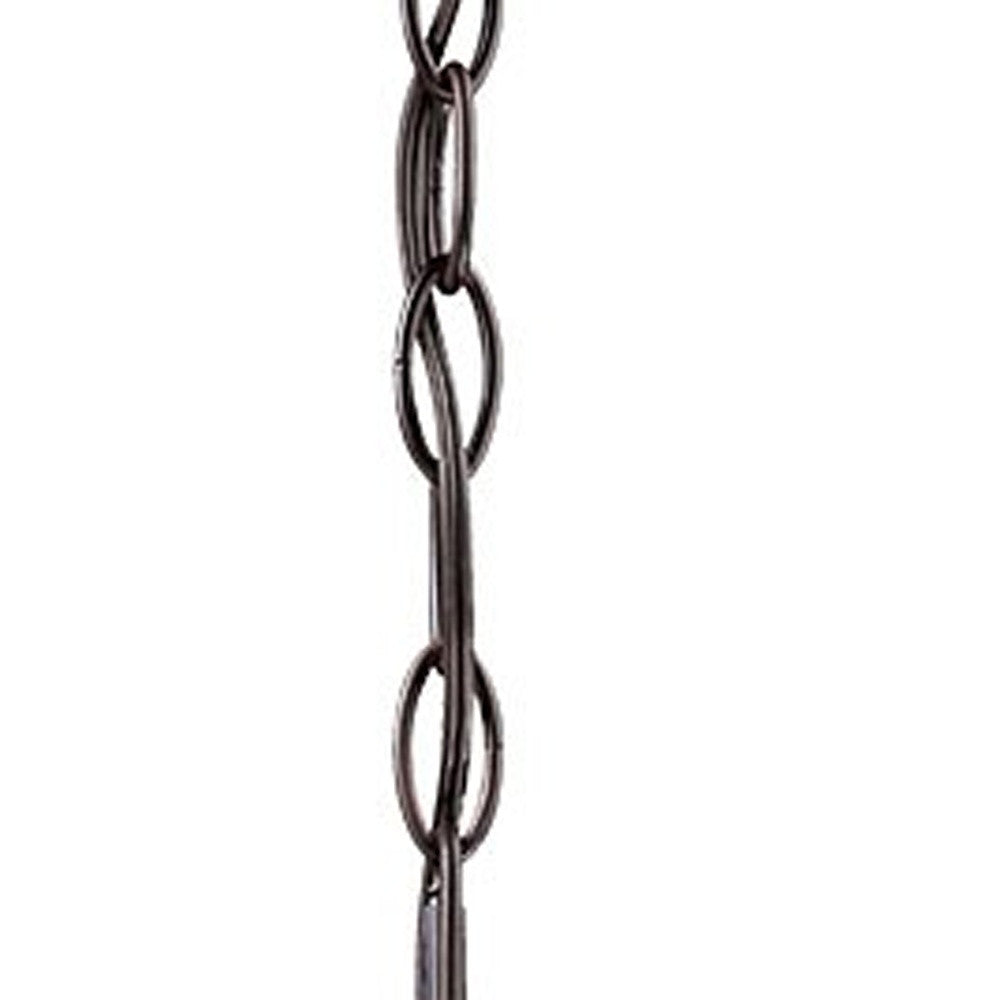 HomeRoots Canister Hanging Light in Antique Bronze Finish