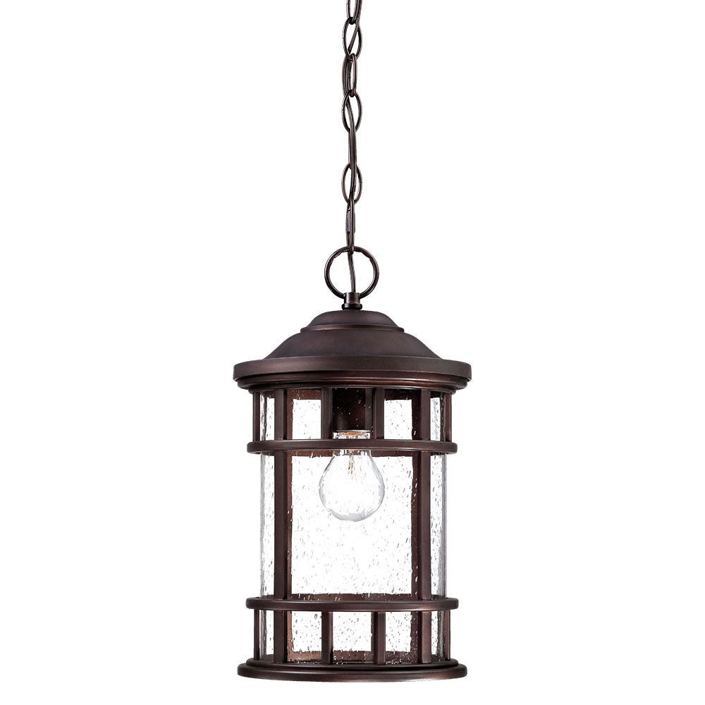 HomeRoots Canister Hanging Light in Antique Bronze Finish