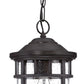 HomeRoots Canister Hanging Light in Matte Black Finish