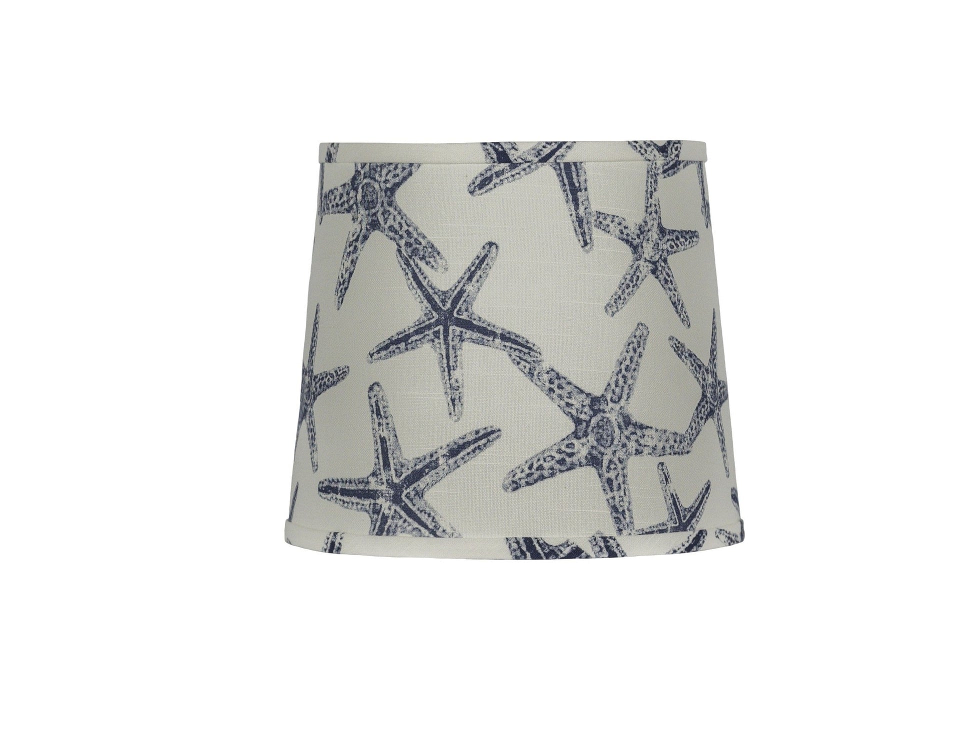 HomeRoots Cape Navy Starfish Accent Lamp With Netted Glass Finish