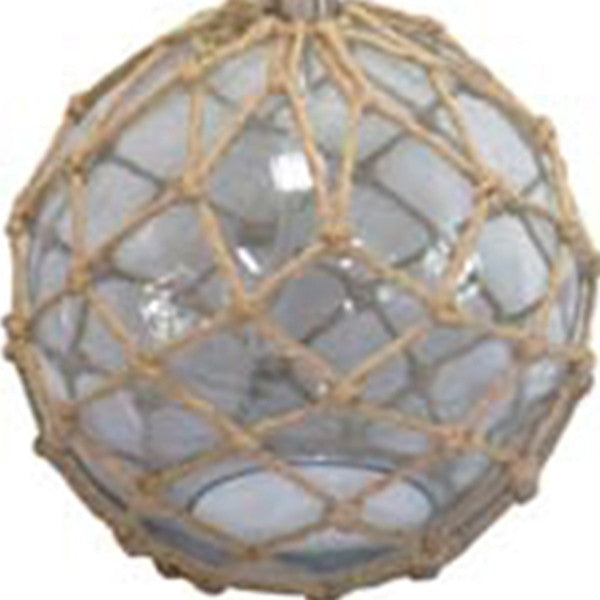 HomeRoots Cape Navy Starfish Accent Lamp With Netted Glass Finish