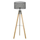 HomeRoots Capprice 1-Light Floor Lamp With Matte Black Finish