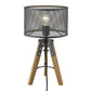 HomeRoots Capprice 1-Light Table Lamp With Matte Black Finish