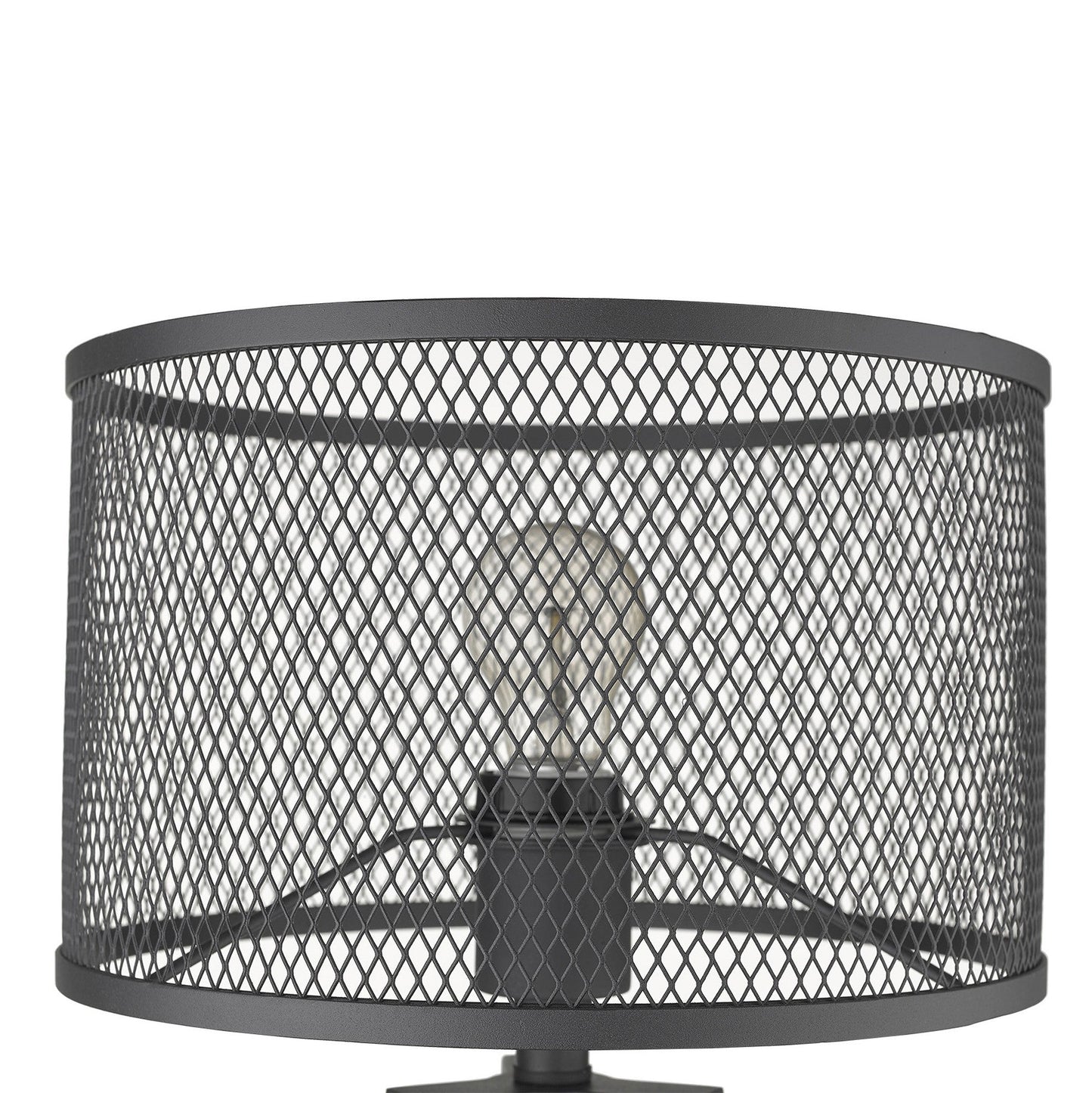 HomeRoots Capprice 1-Light Table Lamp With Matte Black Finish