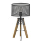 HomeRoots Capprice 1-Light Table Lamp With Matte Black Finish