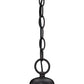 HomeRoots Cast Aluminum Hanging Pendant Light in Matte Black Finish