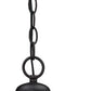 HomeRoots Cast Aluminum Hanging Pendant Light in Matte Black Finish