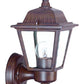 HomeRoots Cast Aluminum Outdoor Wall Light in Dark Brown Finish