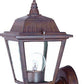HomeRoots Cast Aluminum Outdoor Wall Light in Dark Brown Finish