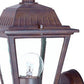 HomeRoots Cast Aluminum Outdoor Wall Light in Dark Brown Finish