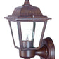 HomeRoots Cast Aluminum Outdoor Wall Light in Dark Brown Finish