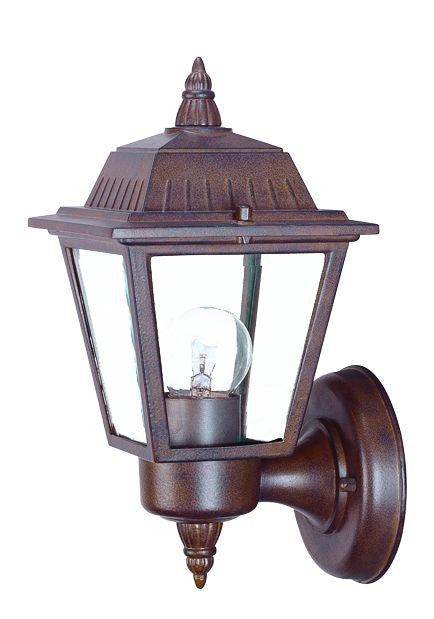 HomeRoots Cast Aluminum Outdoor Wall Light in Dark Brown Finish