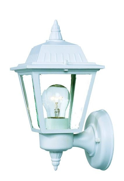 HomeRoots Cast Aluminum Outdoor Wall Light in White Finish