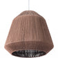 HomeRoots Ceiling Lamp With Brushed Natural Shade