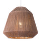 HomeRoots Ceiling Lamp With Brushed Natural Shade