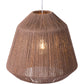 HomeRoots Ceiling Lamp With Brushed Natural Shade