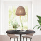 HomeRoots Ceiling Lamp With Brushed Natural Shade