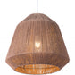 HomeRoots Ceiling Lamp With Brushed Natural Shade