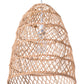 HomeRoots Ceiling Lamp With Natural Basket Shade