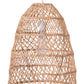 HomeRoots Ceiling Lamp With Natural Basket Shade