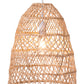 HomeRoots Ceiling Lamp With Natural Basket Shade