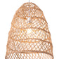 HomeRoots Ceiling Lamp With Natural Basket Shade