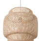 HomeRoots Ceiling Lamp With Natural Boho Weave Shade
