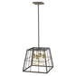 HomeRoots Charley 4-Light Pendant in Oil Rubbed Bronze Finish