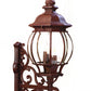 HomeRoots Chateau 4-Light Wall Light With Burled Walnut Finish