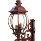 HomeRoots Chateau 4-Light Wall Light With Burled Walnut Finish