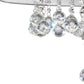 HomeRoots Chic Silver Ceiling Lamp With Crystal Accents and Silver Shade