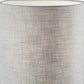 HomeRoots Circular Block Table Lamp With Black Wood Finish