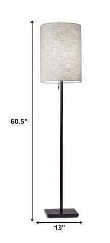 HomeRoots Classic Silhouette Floor Lamp With Dark Bronze Finish