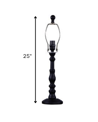 HomeRoots Classic Urn Shape Table Lamp Base in Black Finish