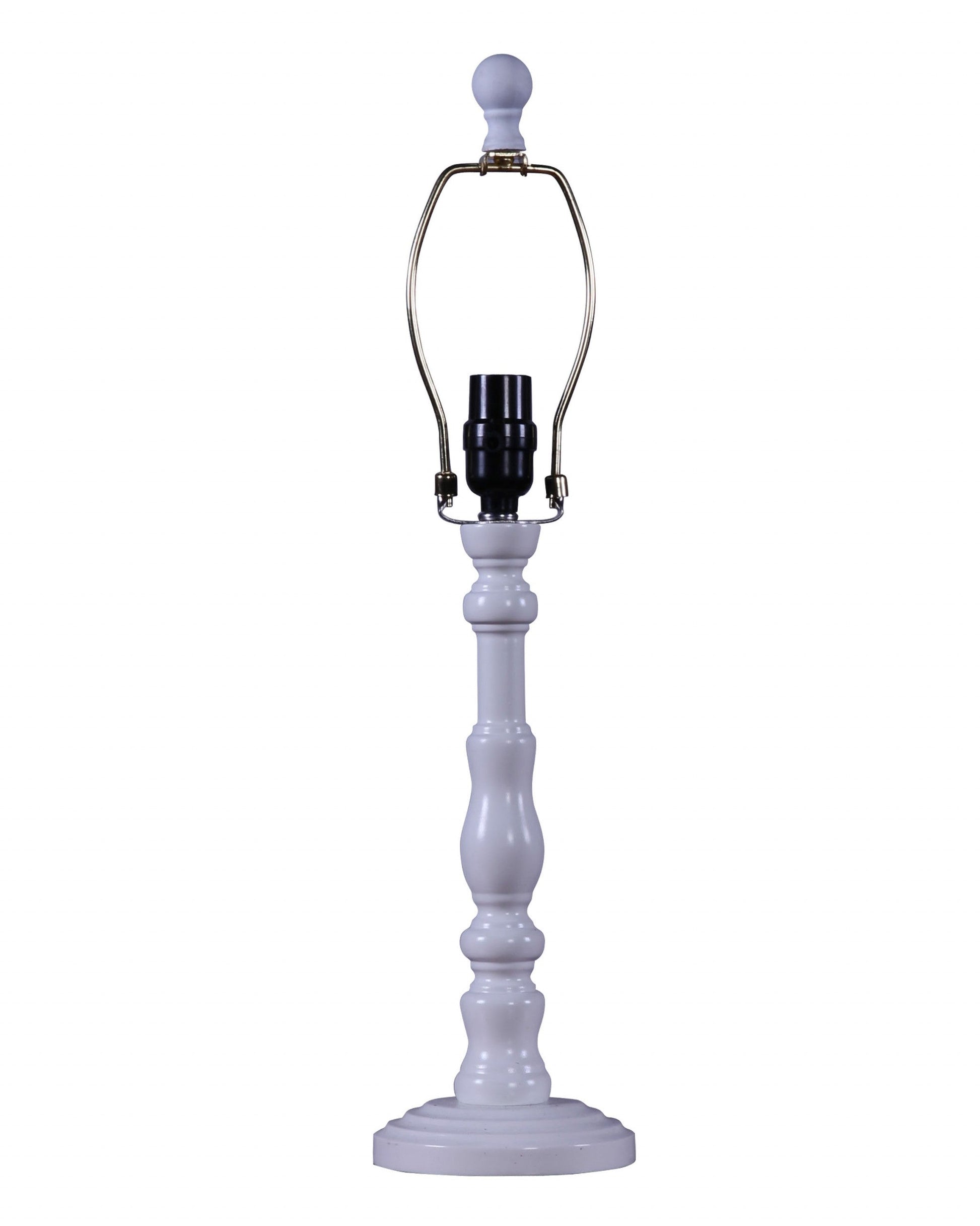 HomeRoots Classic Urn Shape Table Lamp Base in White Finish
