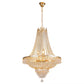 HomeRoots Classy Glam Faux Crystal Chandelier in Gold Finish
