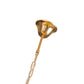 HomeRoots Classy Glam Faux Crystal Chandelier in Gold Finish