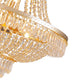 HomeRoots Classy Glam Faux Crystal Chandelier in Gold Finish