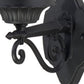 HomeRoots Clear Acrylic Globe Wall Sconce With Matte Black Finish
