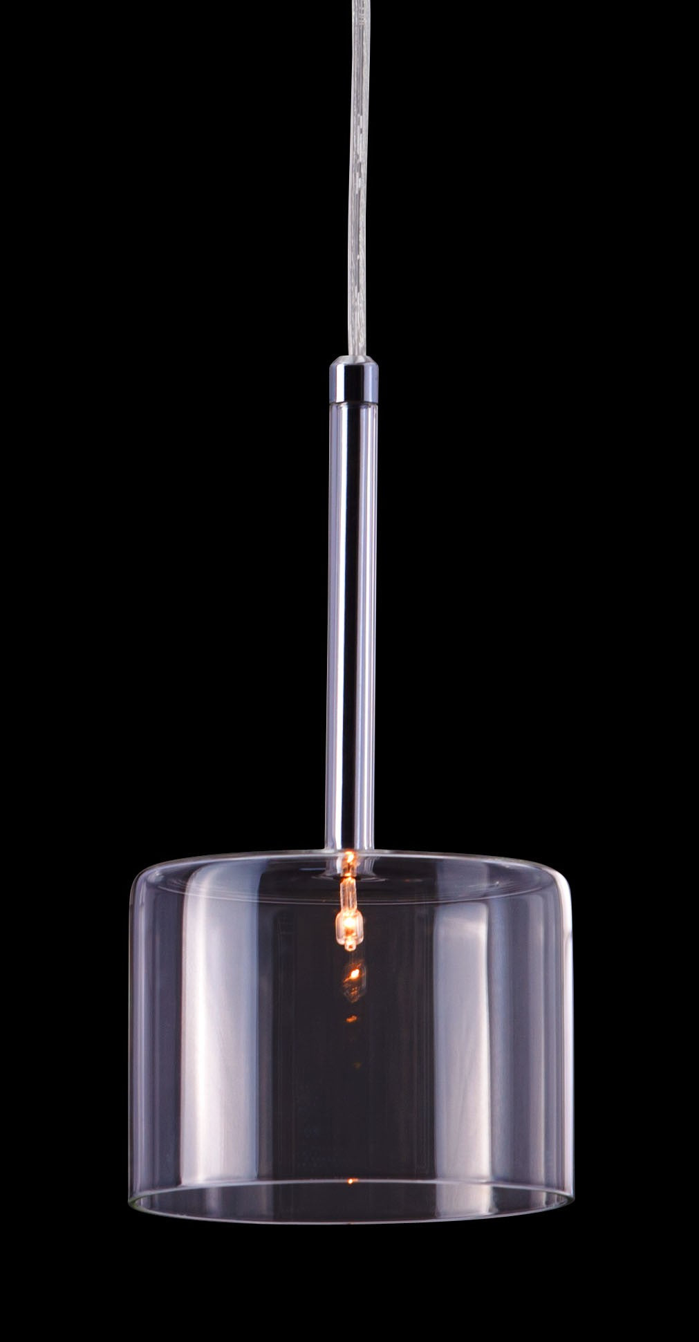 HomeRoots Clear Firefly Ceiling Lamp With Stainless Steel Finish