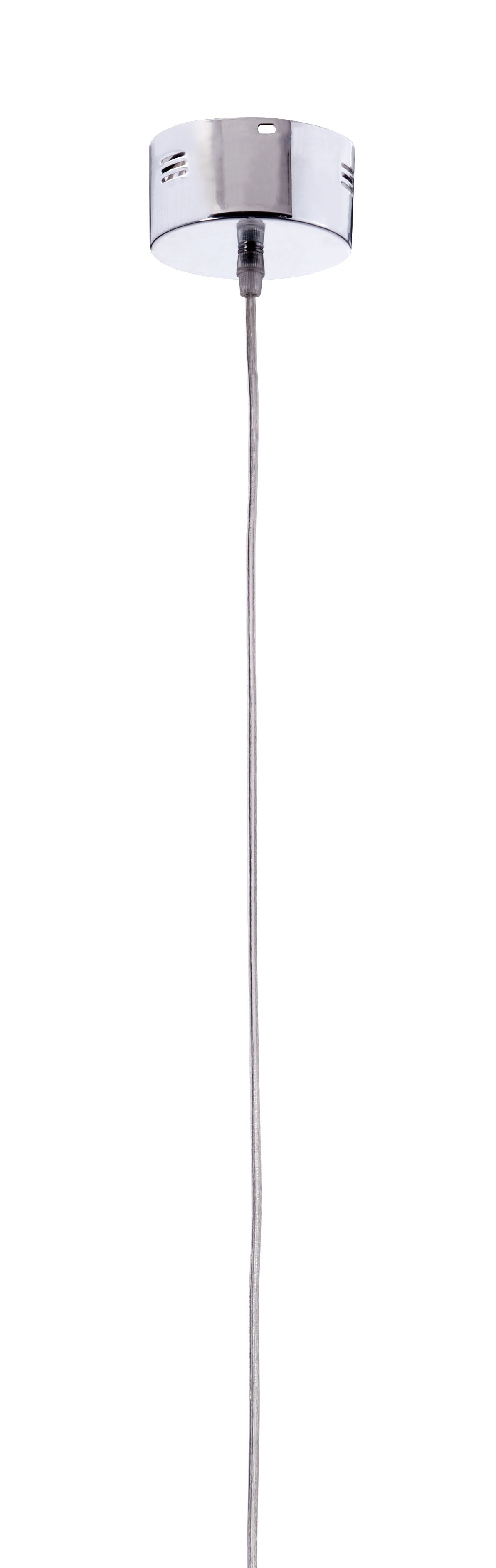 HomeRoots Clear Firefly Ceiling Lamp With Stainless Steel Finish