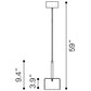 HomeRoots Clear Firefly Ceiling Lamp With Stainless Steel Finish