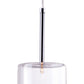 HomeRoots Clear Firefly Ceiling Lamp With Stainless Steel Finish