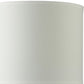 HomeRoots Clear Textured Glass Table Lamp With White Shade