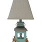 HomeRoots Coastal Aqua Starfish Lamp and Night Light