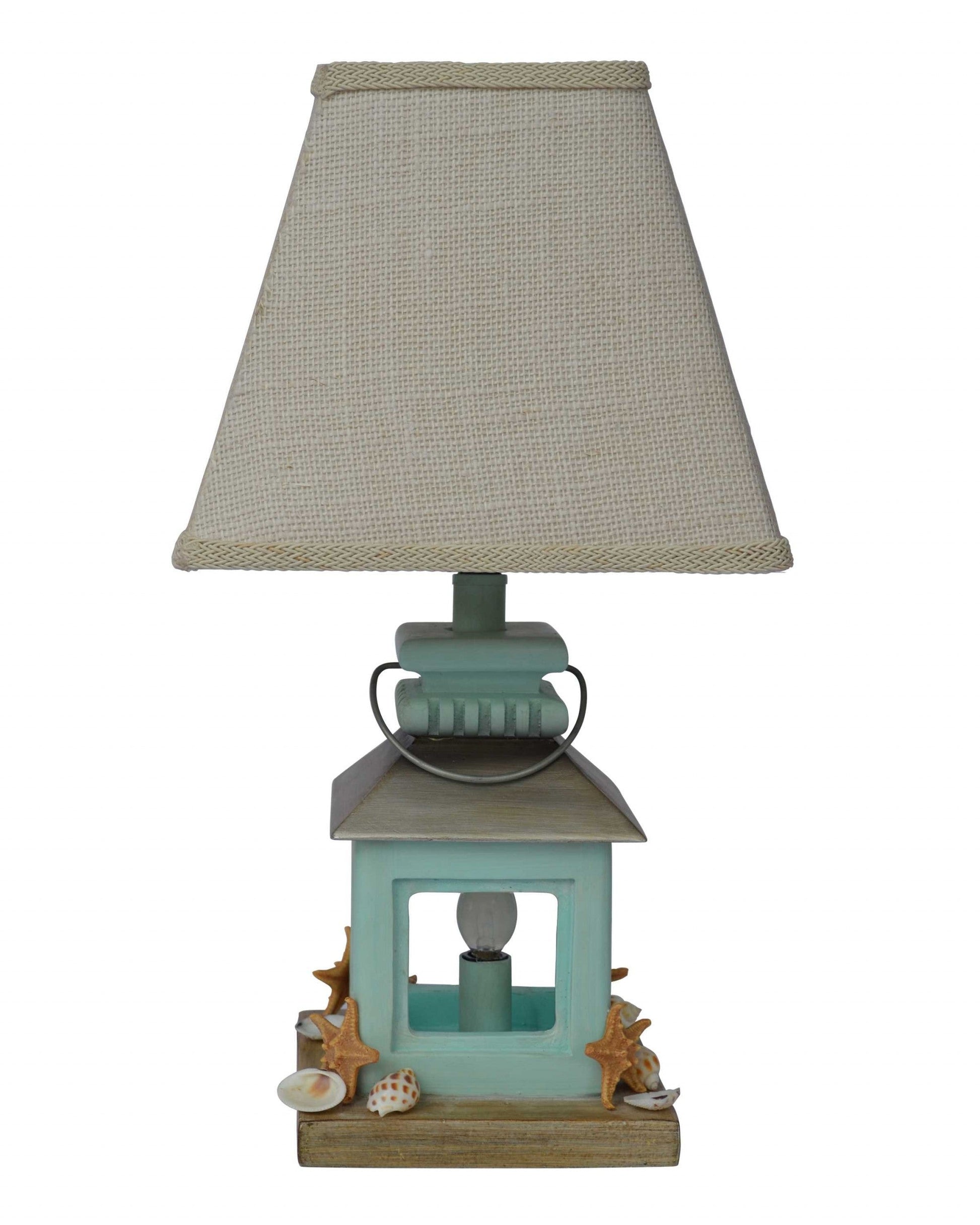 HomeRoots Coastal Aqua Starfish Lamp and Night Light